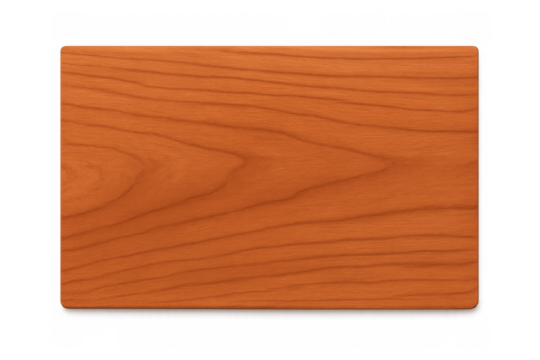 Wood plank creating a natural rectangle texture blank space, perfect for menu, sign, or chopping board design, with transparent background