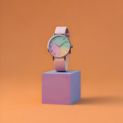 Pastel Clock on Stand