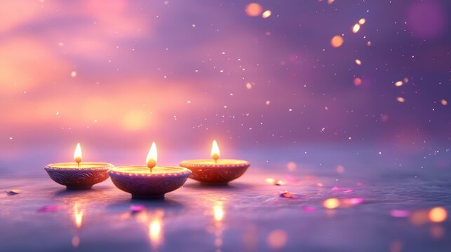 Banner design for diwali festival and podium,Diwali light decoration candle with fireworks,Stage,Product display Showcase design sparkle background,Deepavali,Dipavali,3D podium illustration. - Powered by Adobe