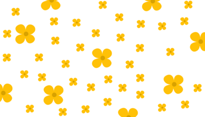 gold floral pattern decoration on white background