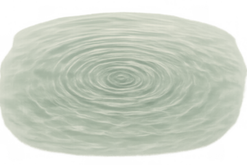 Pale green liquid creating a ripple effect and abstract vortex pattern on a transparent background