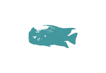 silhouette of a fish