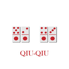 vectors illustration domino qiu-qiu,