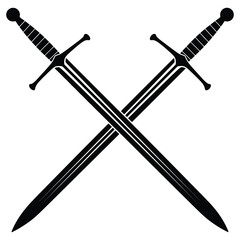 two crossed swords