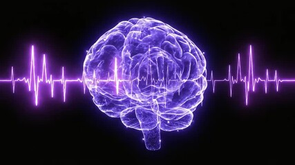 Dynamic brain activity and electrical impulses convey futuristic medical technology, science breakthrough, or innovative mental health solutions - Powered by Adobe