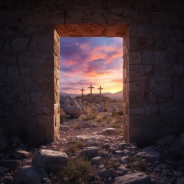 Manh&atilde; da Ressurrei&ccedil;&atilde;o sobre o Monte do Calv&aacute;rio