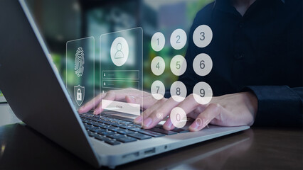 Laptop Based Biometric Login Interface with Secure PIN and Password Entry