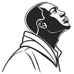 vector image of a man