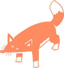 Illustration of a Fox Standing