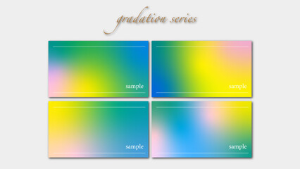 春のような明るいグラデーション素材、ビジネス用の背景、スライド、パワーポイント