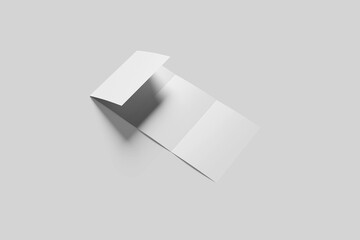 Blank Four Brochure Mockup