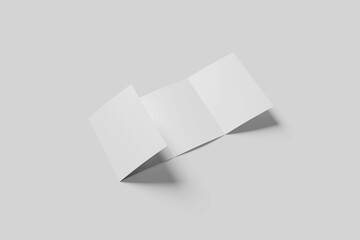 Blank Four Brochure Mockup