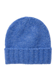 knitted beanie hats mockup isolated on white background.