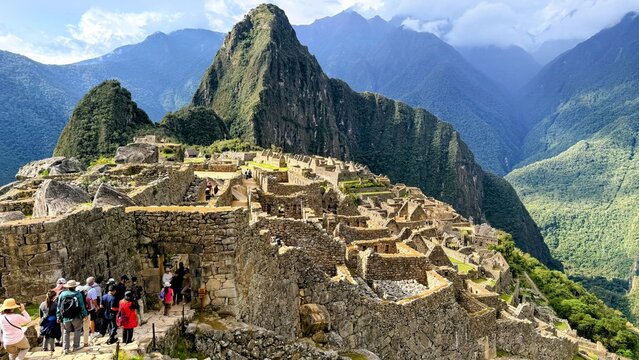 Urubamba Province, Cusco Region, Peru - October 12, 2025. Views of Machu Picchu, which is an Inca citadel located high in the Andes Mountains