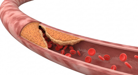 Longitudinal Artery Cut — Severe Plaque Narrowing