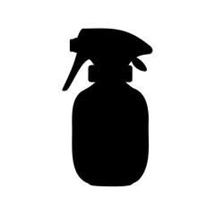 Silhouette of Spray Bottle used for Cleaning Solutions and Liquid Products