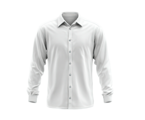 Long-sleeve white dress shirt on dark. Neutral, formal