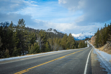 Long Mountain Road in Wyoming