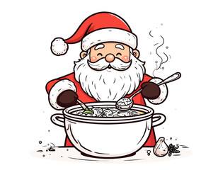 Santas Christmas Kitchen - A Festive Feast in the Making.