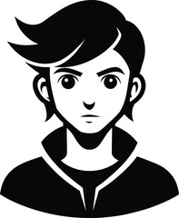 portrait of a woman and girl vector illustration.