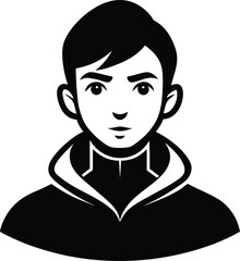 portrait of a woman and girl vector illustration.