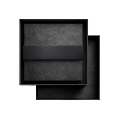 Dark box reveals layered contents