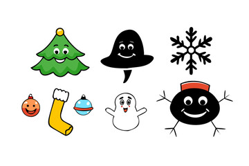 Cute christmas characters