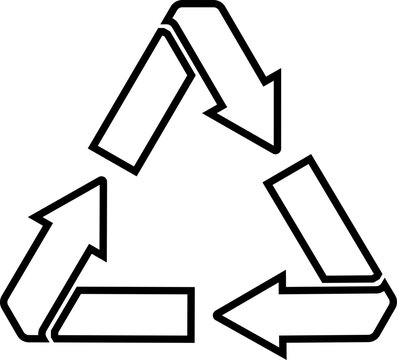 Illustration of recycle icon