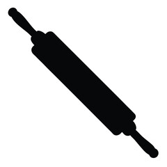 Rolling pin silhouette tool for baking cookies dough and pizza preparation