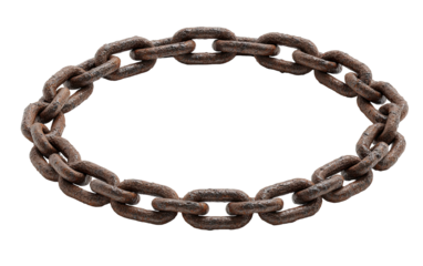 Rusty chain circle