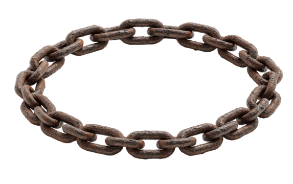 Rusty chain circle