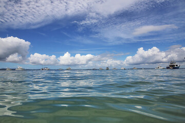 Stormy day on the water near Peel Island, Gold Coast, Queensland, Australia