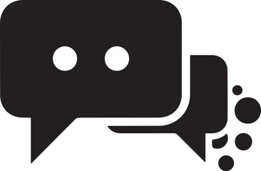 Modern speech bubble icon design with clean lines and vibrant color options for communication and dialogue