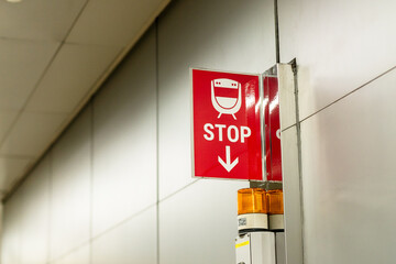 Emergency Stop Train Sign
