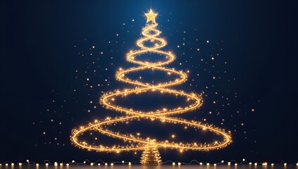 Christmas tree decoration background design