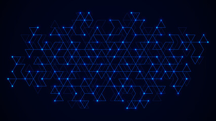 Obraz premium Creative idea of modern design with abstract geometric background. Minimalistic texture with triangles pattern