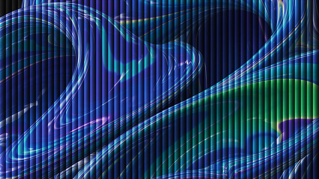 An abstract background with a blue and green color scheme and a striped pattern for modern design projects
