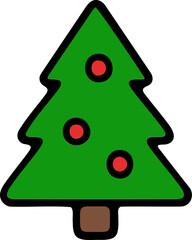 christmas tree on white