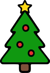 christmas tree with star