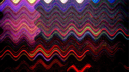 Vibrant colorful wavy abstract digital pattern background texture
