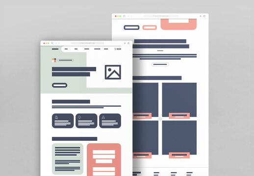 Minimal Website Wireframe Template