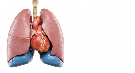 Pulmonary Edema and Fluid Build-Up in Heart Failure – Medical Concept