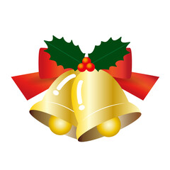 クリスマスのベルのオーナメント