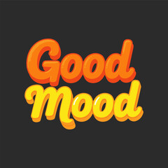 Good mood retro 70s style t-shirt design