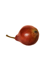 Red pear on a white background. Isolate