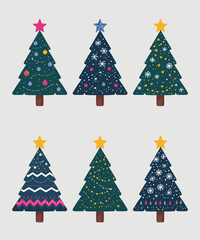Modern Green Christmas Tree Designs Collection