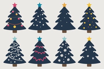 Modern Green Christmas Tree Designs Collection
