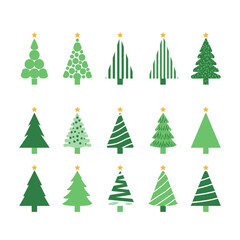 Modern Green Christmas Tree Designs Collection