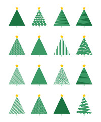 Modern Green Christmas Tree Designs Collection