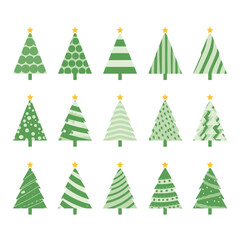 Modern Green Christmas Tree Designs Collection